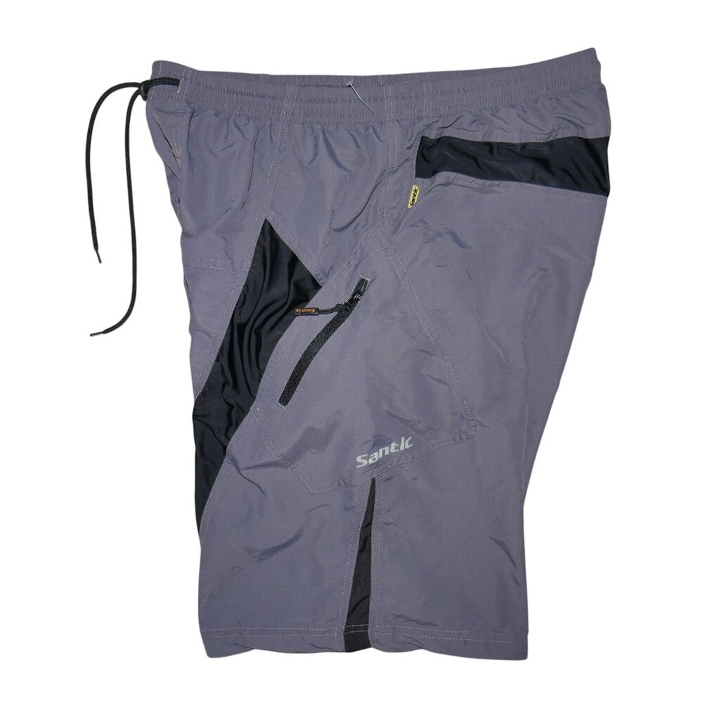 Santic Men's 3D Padded Cycling 2 in 1 Cargo Shorts Size XL MTB Riding Bicycle